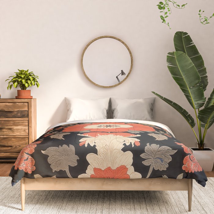 Floral Symphony of Elegance Stitch Pattern Comforter Gallery Image 3