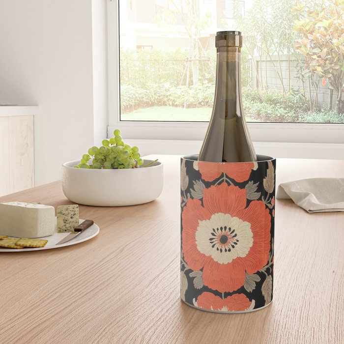 Floral Symphony of Elegance Stitch Pattern Wine Chiller Gallery Image 4