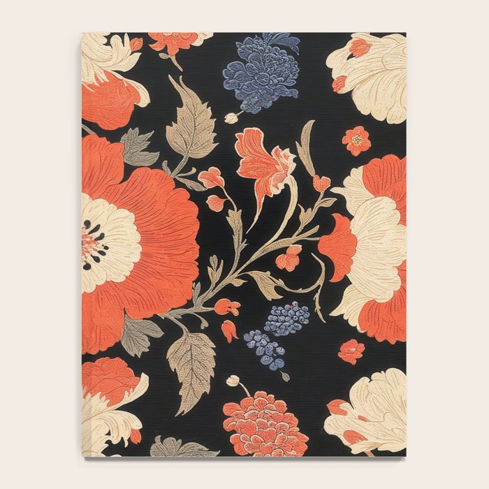 Floral Symphony of Elegance Stitch Pattern Notebook Gallery Image 4