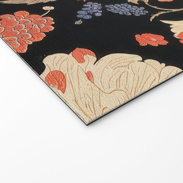 Floral Symphony of Elegance Stitch Pattern Welcome Mat Gallery Image 2