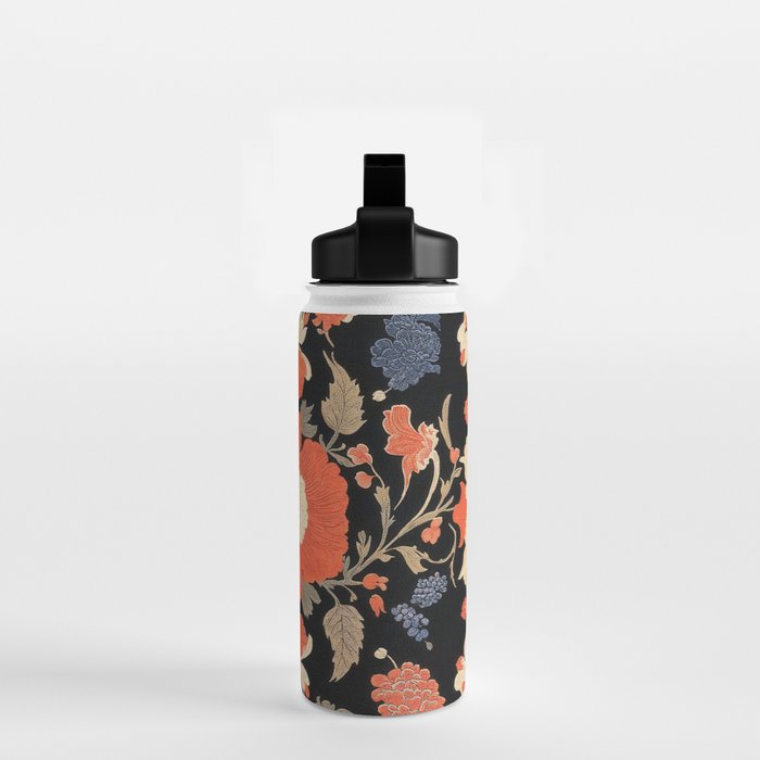 Floral Symphony of Elegance Stitch Pattern Water Bottle Gallery Image 2