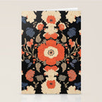 Floral Symphony of Elegance Stitch Pattern Stationery Card Gallery Image 2