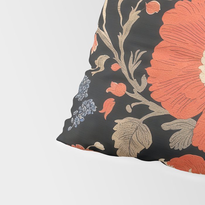 Floral Symphony of Elegance Stitch Pattern Pillow Sham Gallery Image 4
