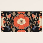 Floral Symphony of Elegance Stitch Pattern Desk Mat Gallery Image 3