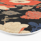 Floral Symphony of Elegance Stitch Pattern Bath Mat Gallery Image 3