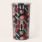 Sock Monkey Santa Travel Mug Gallery Image 1