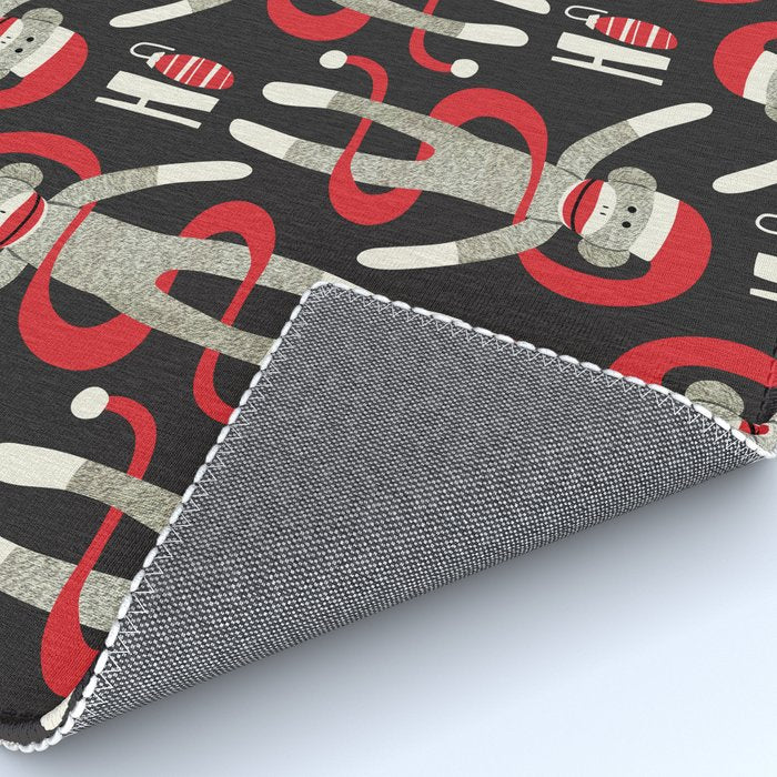 Sock Monkey Santa Rug Gallery Image 4