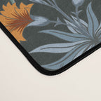 Victorian Carnation in Moody Red and Blue Desk Mat Gallery Image 4