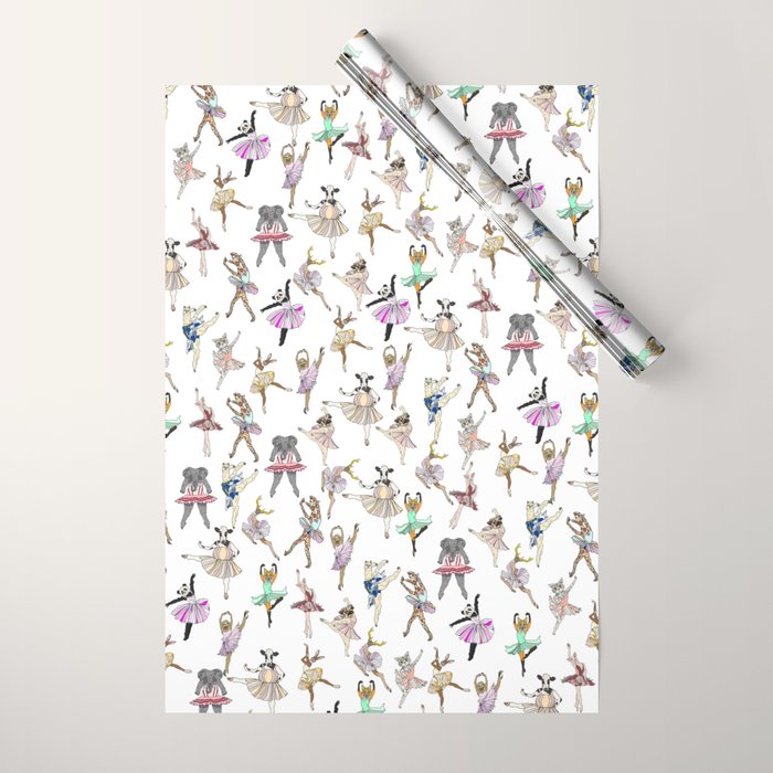 Animal Ballerinas Wrapping Paper Gallery Image 1