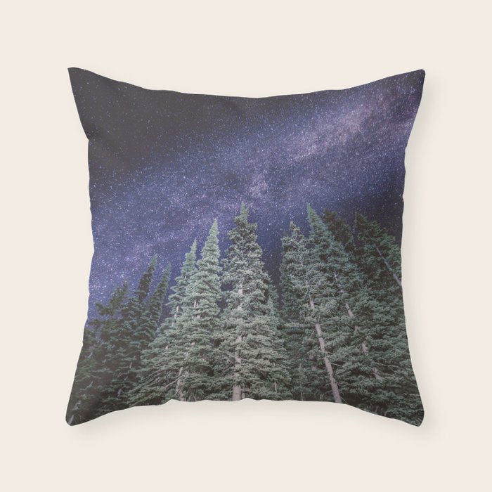 Lightyears - Milkyway Forest Throw Pillow Gallery Image 1