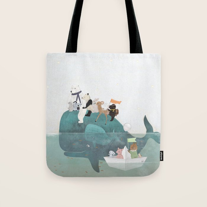 little little whale Tote Bag Gallery Image 1