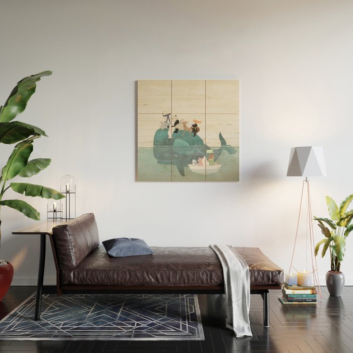 little little whale Wood Wall Art Gallery Image 2