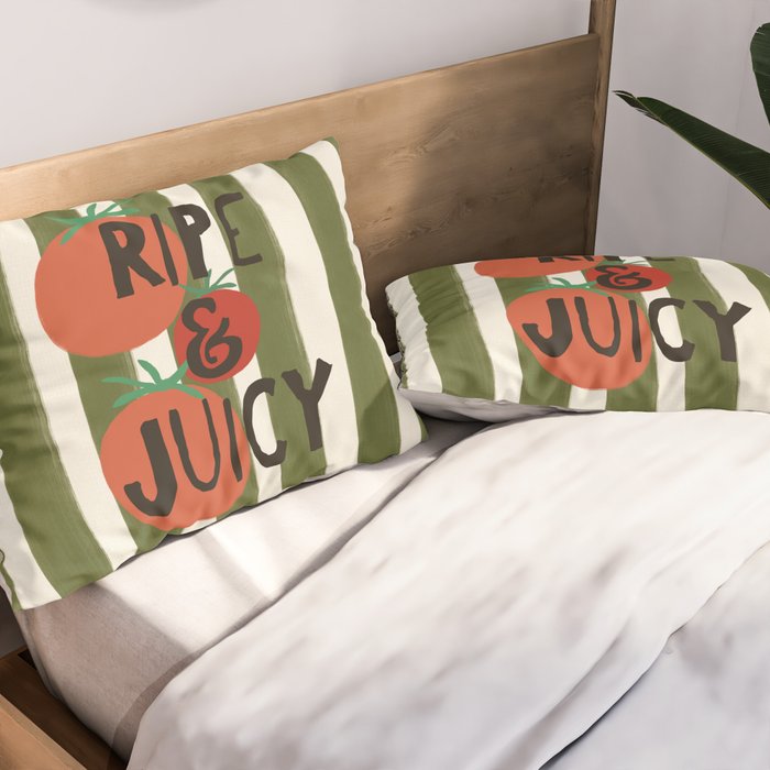 Retro Kitchen Print - Ripe and Juicy Pillow Sham Gallery Image 2