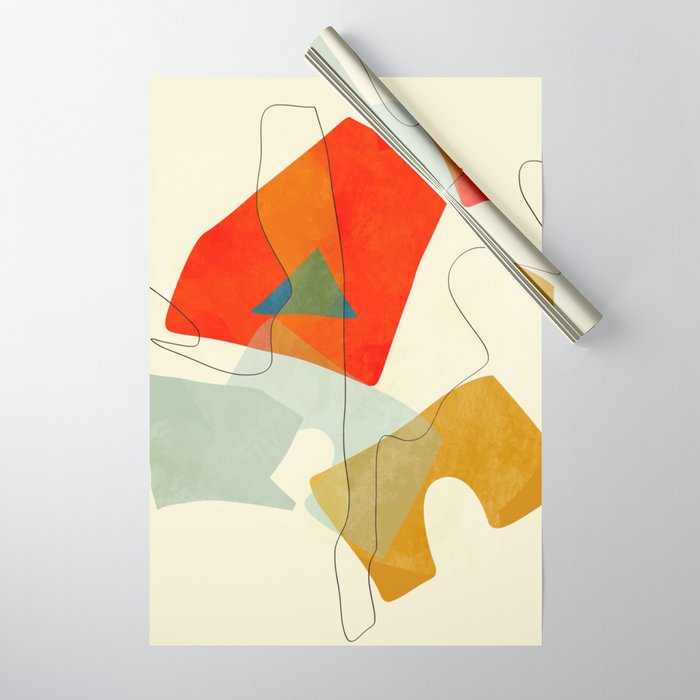 shape world III Wrapping Paper Gallery Image 1