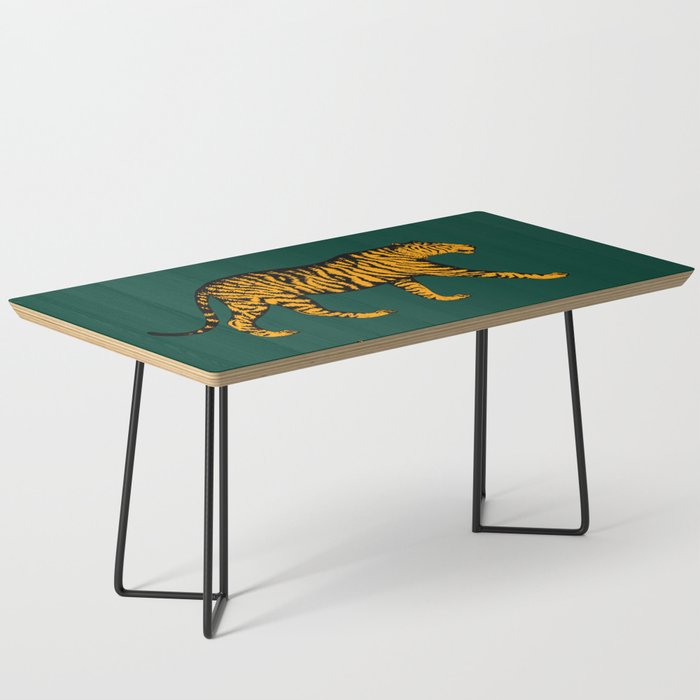 Tigers (Dark Green and Marigold) Coffee Table Gallery Image 1