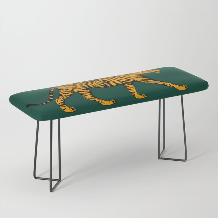 Tigers (Dark Green and Marigold) Bench Gallery Image 1