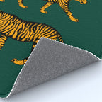 Tigers (Dark Green and Marigold) Rug Gallery Image 4