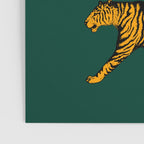 Tigers (Dark Green and Marigold) Poster Gallery Image 3