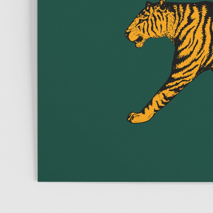 Tigers (Dark Green and Marigold) Poster Gallery Image 3