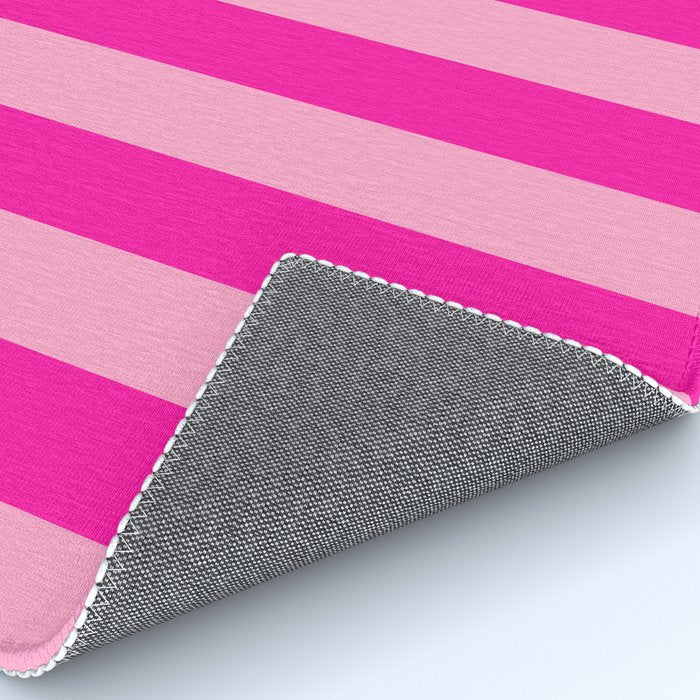 Pink Stripes Preppy Modern Rug Gallery Image 4