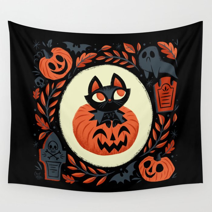 Happy Halloween Wall Tapestry Gallery Image 1