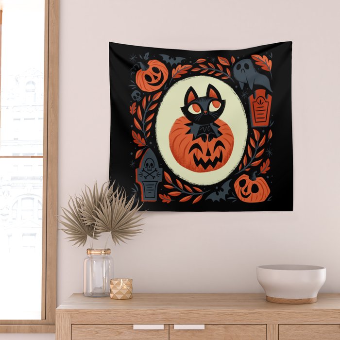 Happy Halloween Wall Tapestry Gallery Image 2