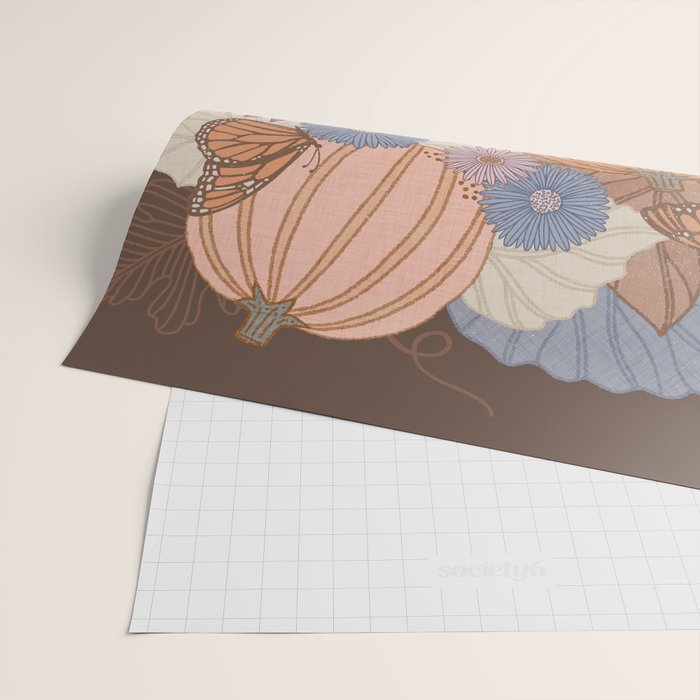 Pumpkin Harvest Wrapping Paper Gallery Image 2