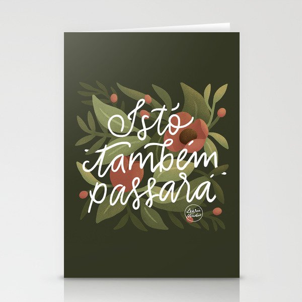 This too shall pass - Lettering Phrase Stationery Card Gallery Image 2