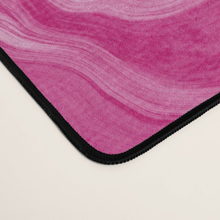 Pink Tones White Liquid Painting Swirl Desk Mat Gallery Image 4