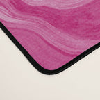 Pink Tones White Liquid Painting Swirl Desk Mat Gallery Image 4