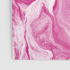 Pink Tones White Liquid Painting Swirl Poster Gallery Image 3
