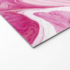 Pink Tones White Liquid Painting Swirl Welcome Mat Gallery Image 2