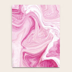 Pink Tones White Liquid Painting Swirl Notebook Gallery Image 4