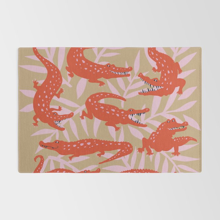 Alligator Collection â Coral & Pink Rug Gallery Image 2