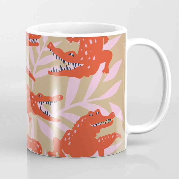 Alligator Collection â Coral & Pink Coffee Mug Gallery Image 1