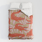 Alligator Collection â Coral & Pink Duvet Cover Gallery Image 6