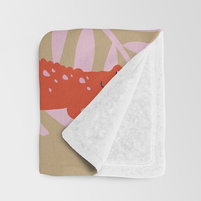 Alligator Collection â Coral & Pink Throw Blanket Gallery Image 3