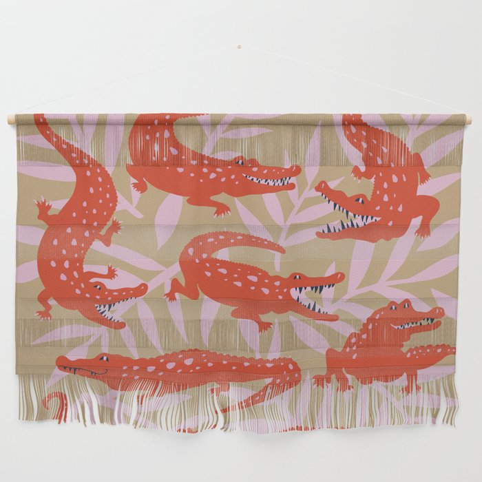 Alligator Collection â Coral & Pink Wall Hanging Gallery Image 1