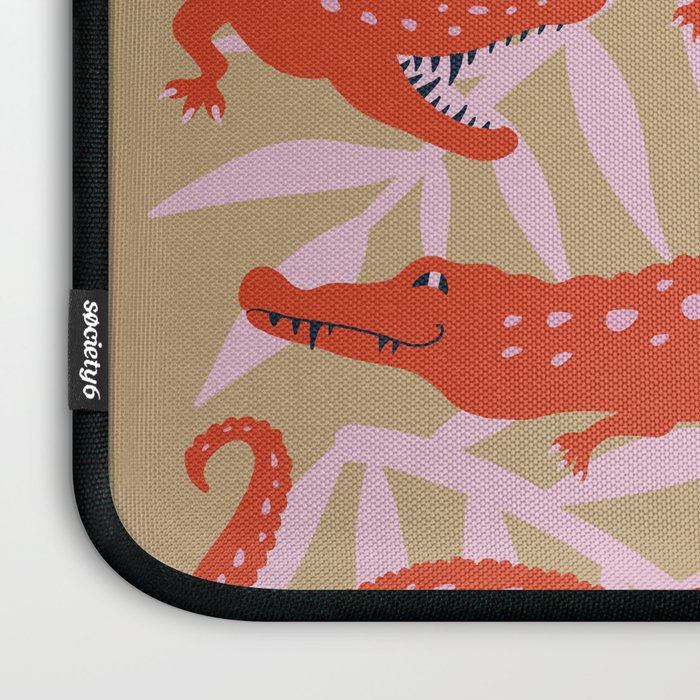 Alligator Collection â Coral & Pink Laptop Sleeve Gallery Image 3