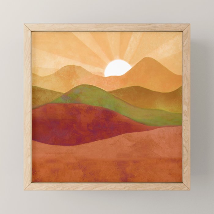 Autumn Landscape 3 Mini Art Print Gallery Image 1