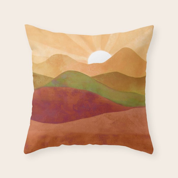 Autumn Landscape 3 Throw Pillow Gallery Image 1