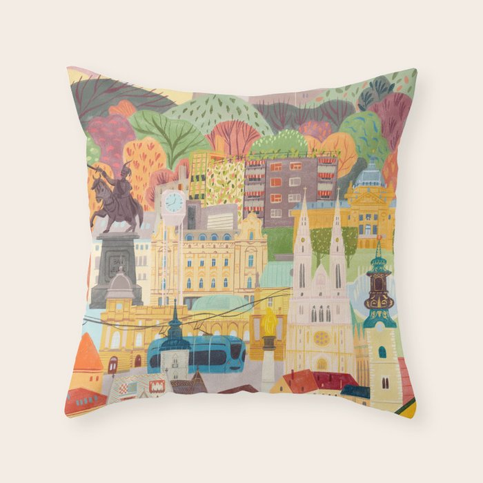 Zagreb Throw Pillow Gallery Image 6