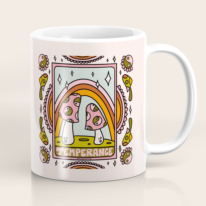 14. Temperance Tarot Mushroom Coffee Mug Gallery Image 1
