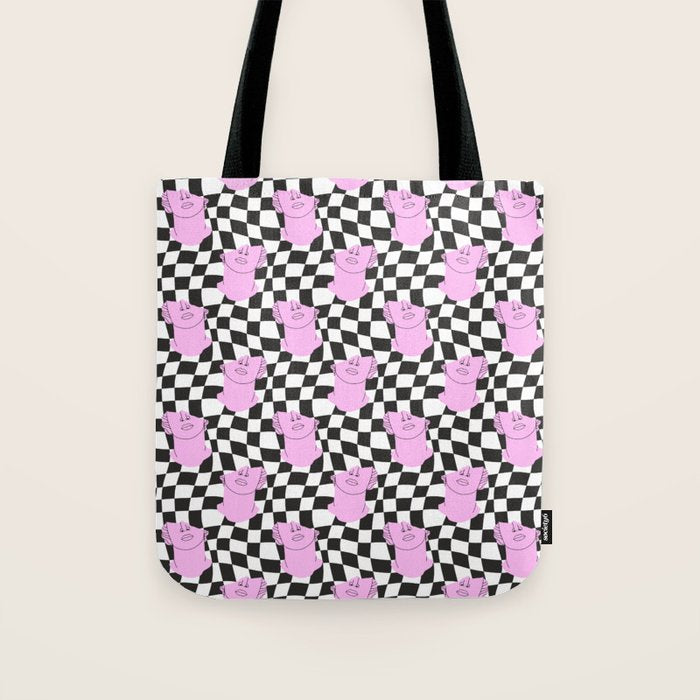 Retro greek statue vaporwave art pattern Tote Bag Gallery Image 1