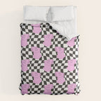 Retro greek statue vaporwave art pattern Duvet Cover Gallery Image 6