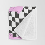 Retro greek statue vaporwave art pattern Throw Blanket Gallery Image 3