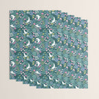 Garden and birds Wrapping Paper Gallery Image 3