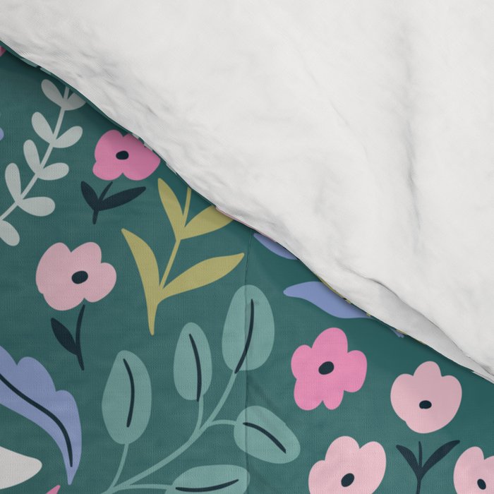 Garden and birds Comforter Gallery Image 4