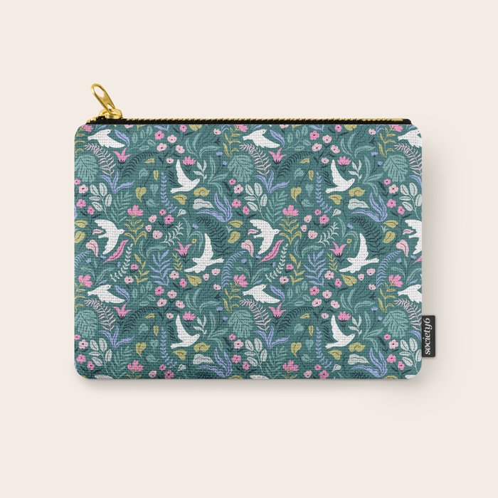 Garden and birds Carry All Pouch Gallery Image 1