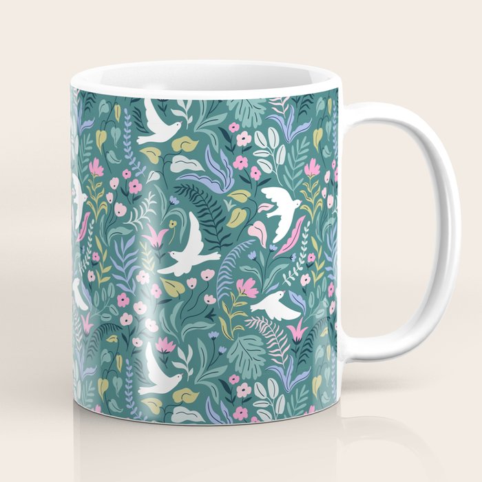 Garden and birds Coffee Mug Gallery Image 1